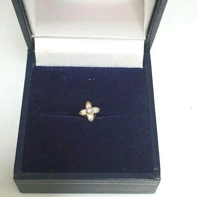 Round Diamond Nose Stud / Nose Pin 18ct Yellow / White/ Rose Gold 0.07 cts  Nose Stud